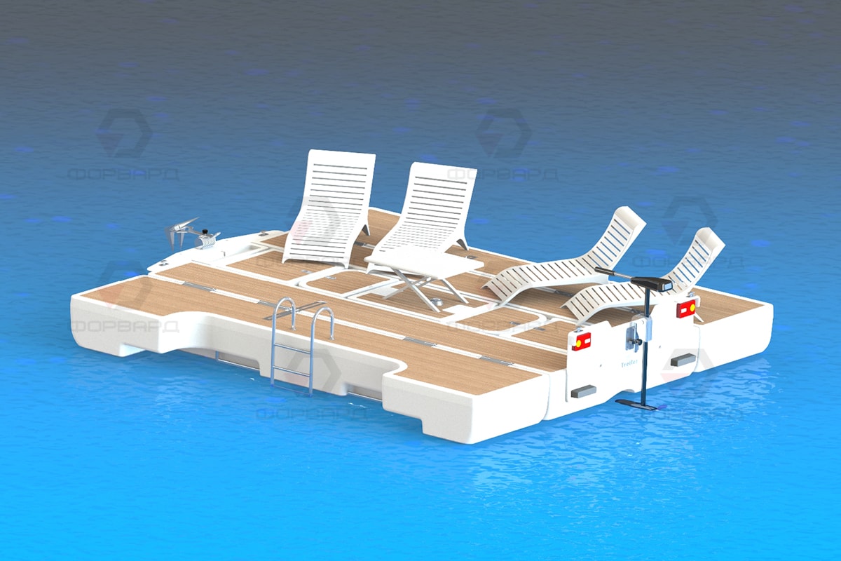 Трансформер ISLAND BOAT - моторный катер, понтон, и автоприцеп одновременно
